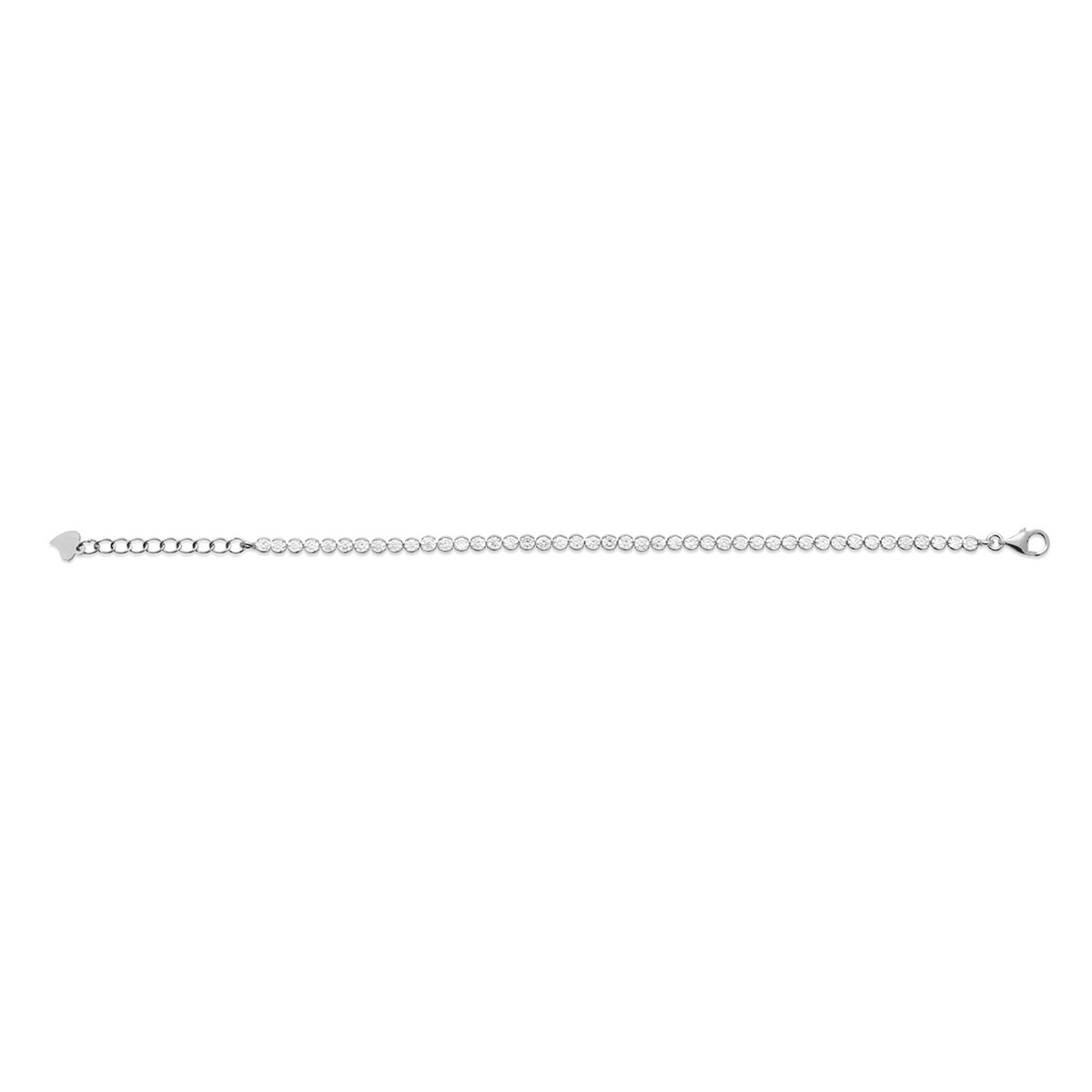 BRACELET BRILLAXIS ARGENT RHODIEOxydes de zirconium