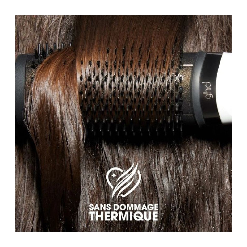 Duo brosse soufflante 2-en-1 Duet Blowdry noir avec crème volume brushing ghd 100ml