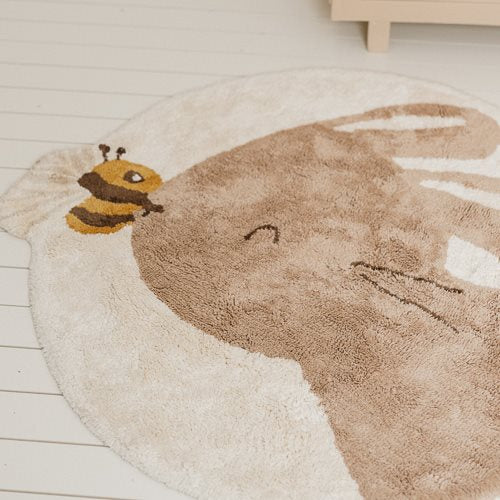 Vloerkleed Konijn - 110x110 cm kopen? | Little Dutch