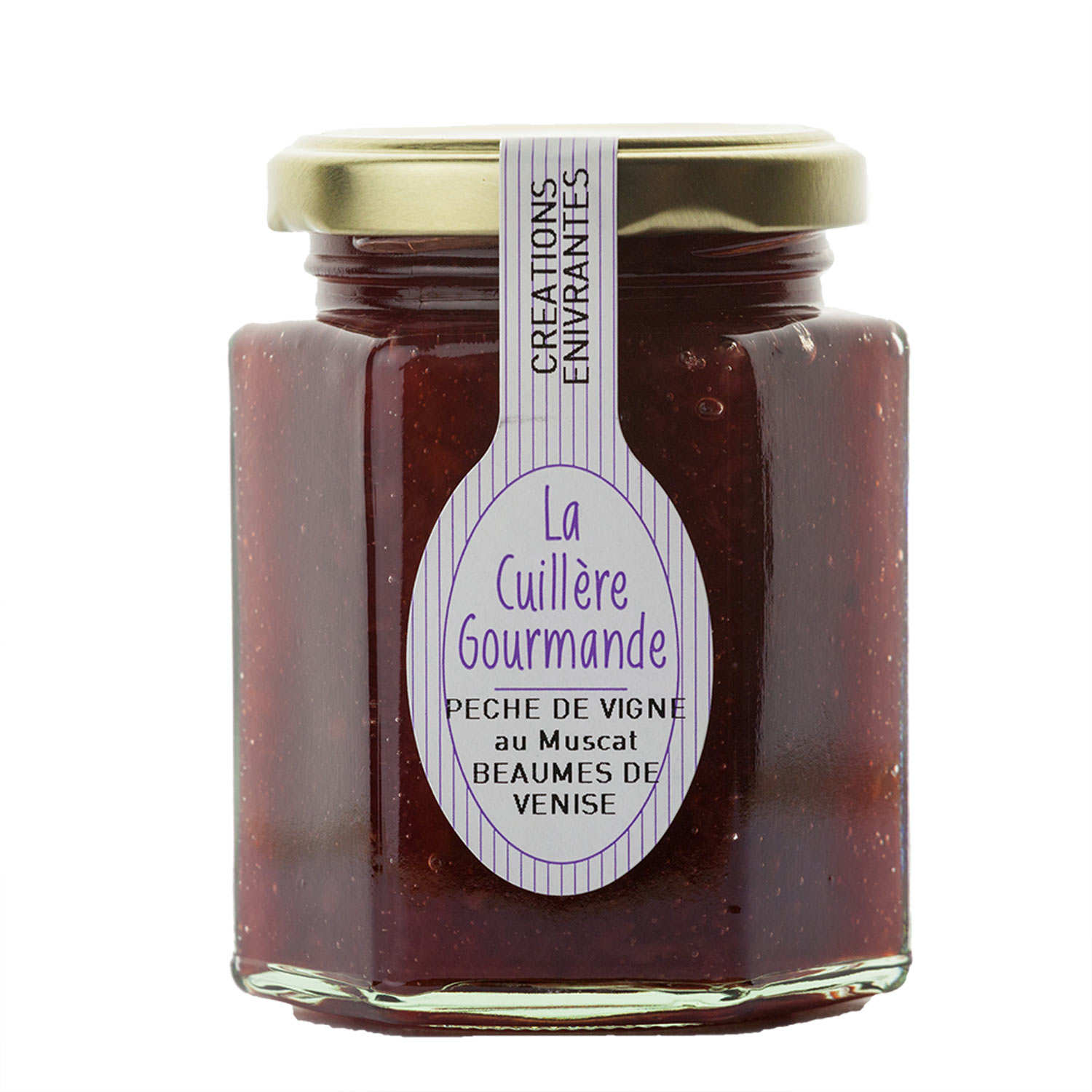 Confiture à l'ancienne - Pêche de vigne - Muscat de Beaumes de Venise