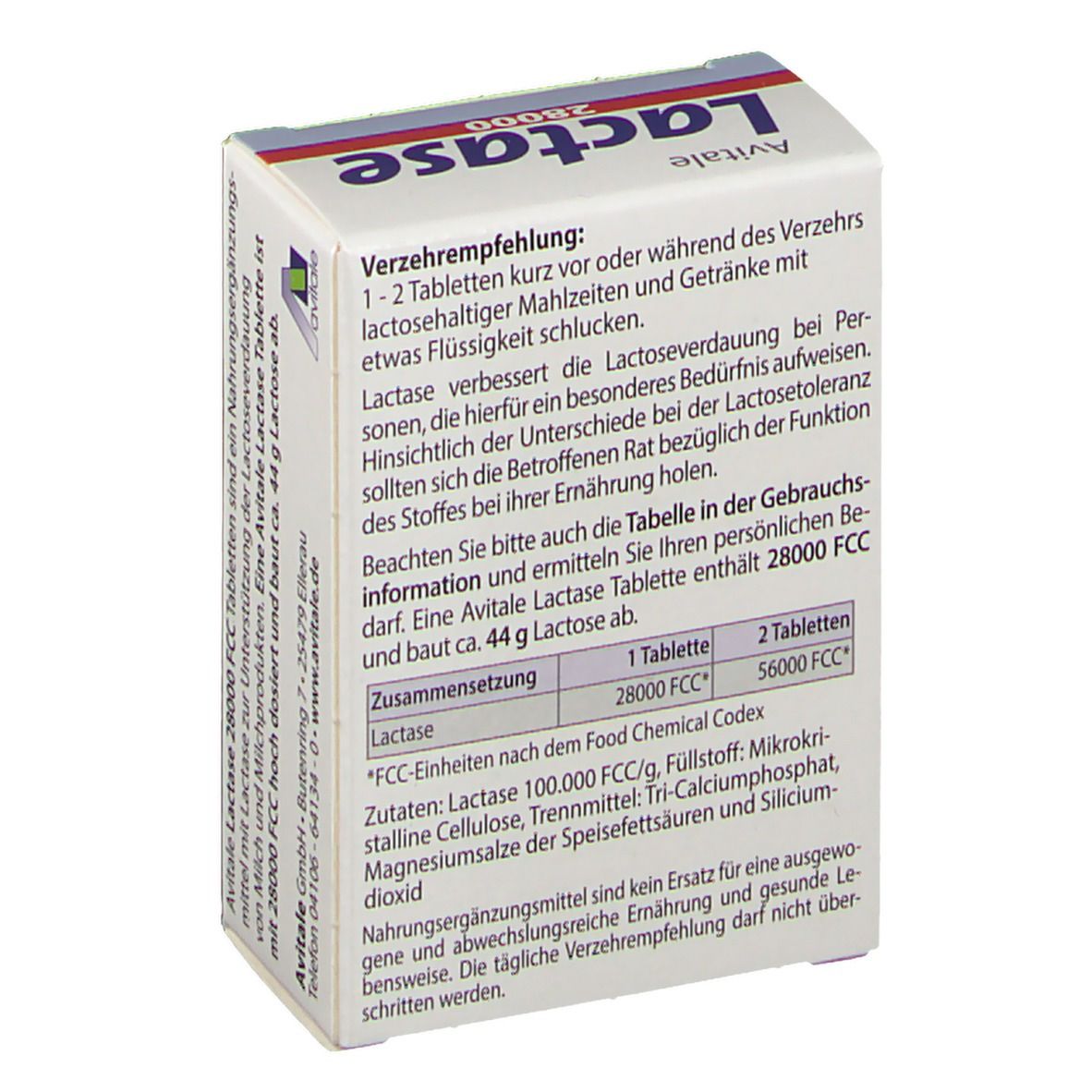 Avitale Lactase 28000 FCC