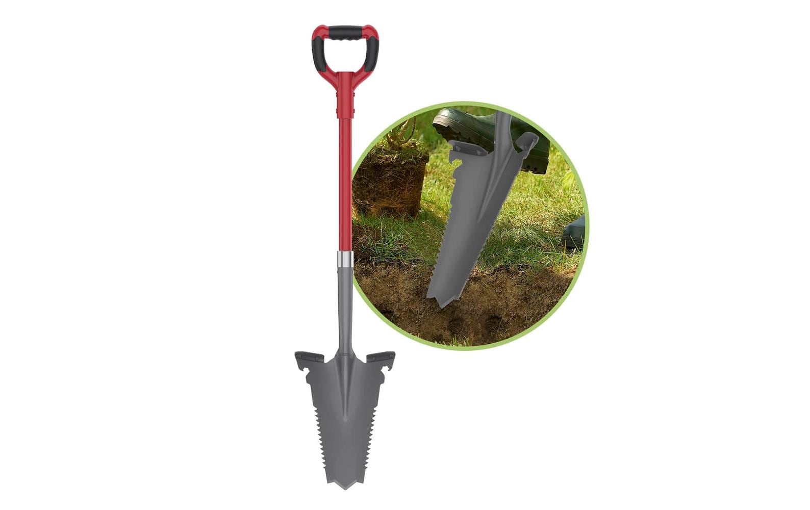 EASYmaxx Spaten- & Wurzelsäge - 114 cm, Grau/RotWurzelspaten