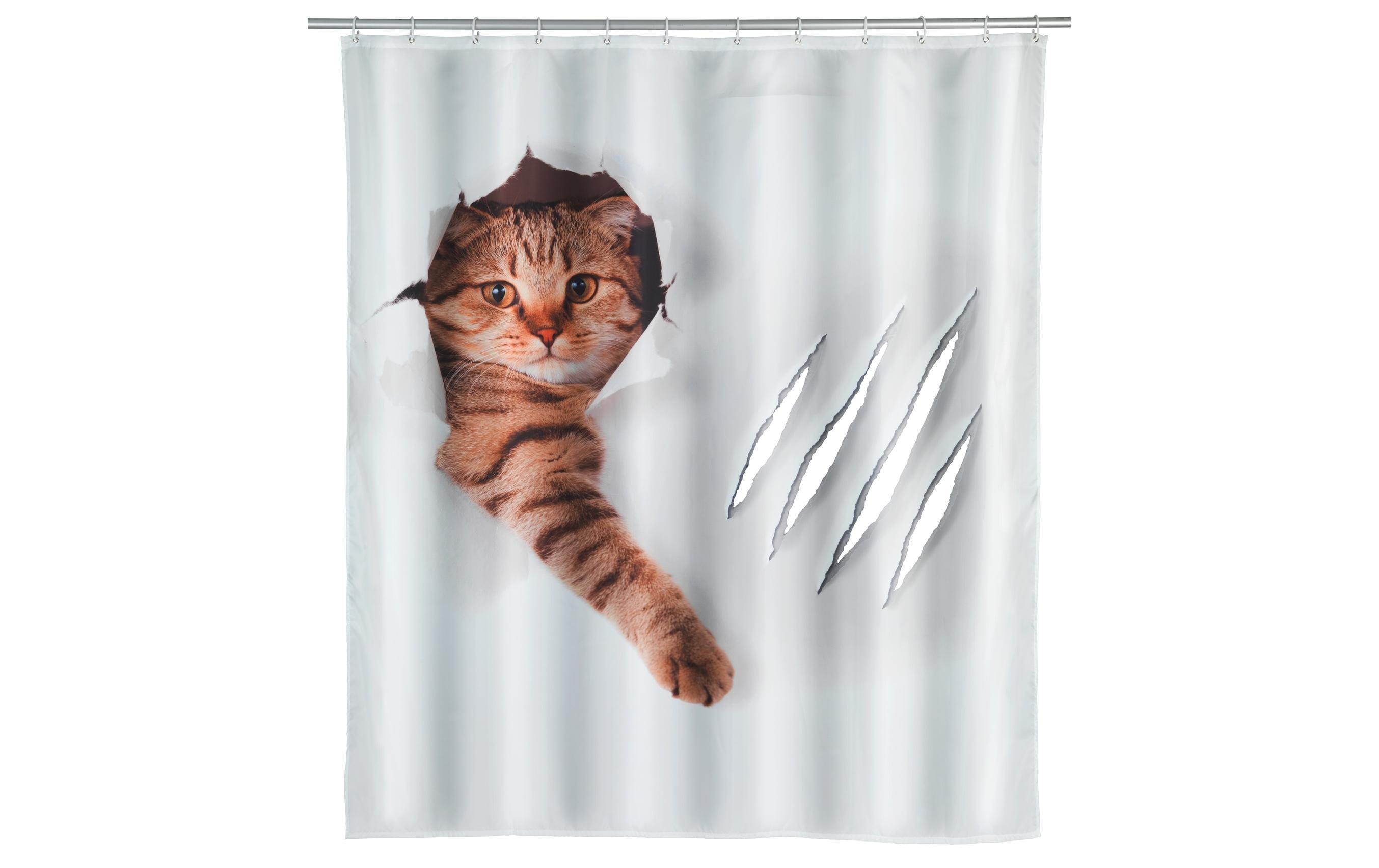 Duschvorhang Cute Cat 180 x 200 cmPflegeleichter Badevorhang