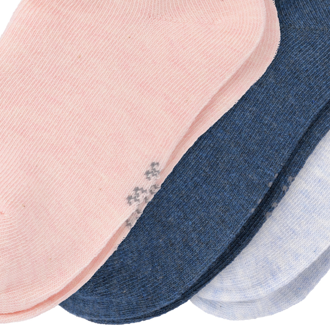 Topolino 3 Paar Mädchen Sneaker-Socken im Set rosa / dunkelblau / hellblau