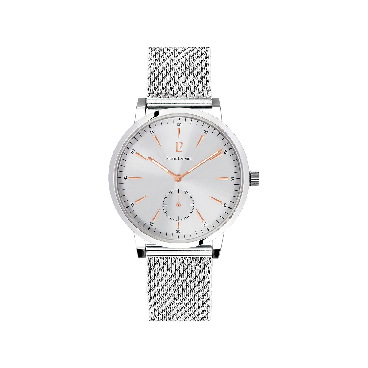 Montre Pierre Lannier homme acier milanais