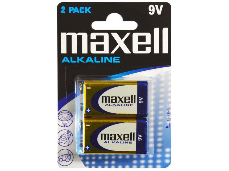 Maxell Europe LTD. Batterie Alkaline 9V E-Block , 2 Stück Typ 6LP3146 / 9V E-Block / 9V, 2 Stück