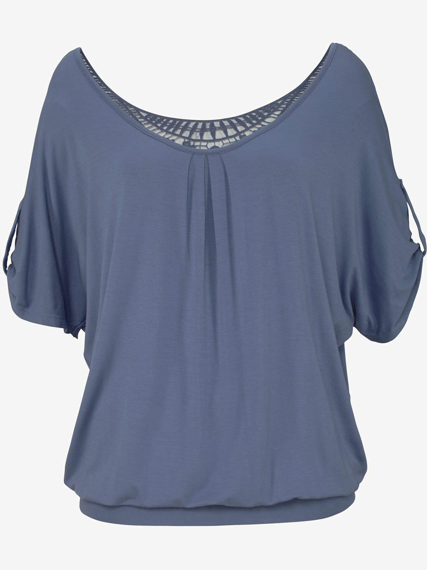 T-shirt de plage joli détail crochet au dos