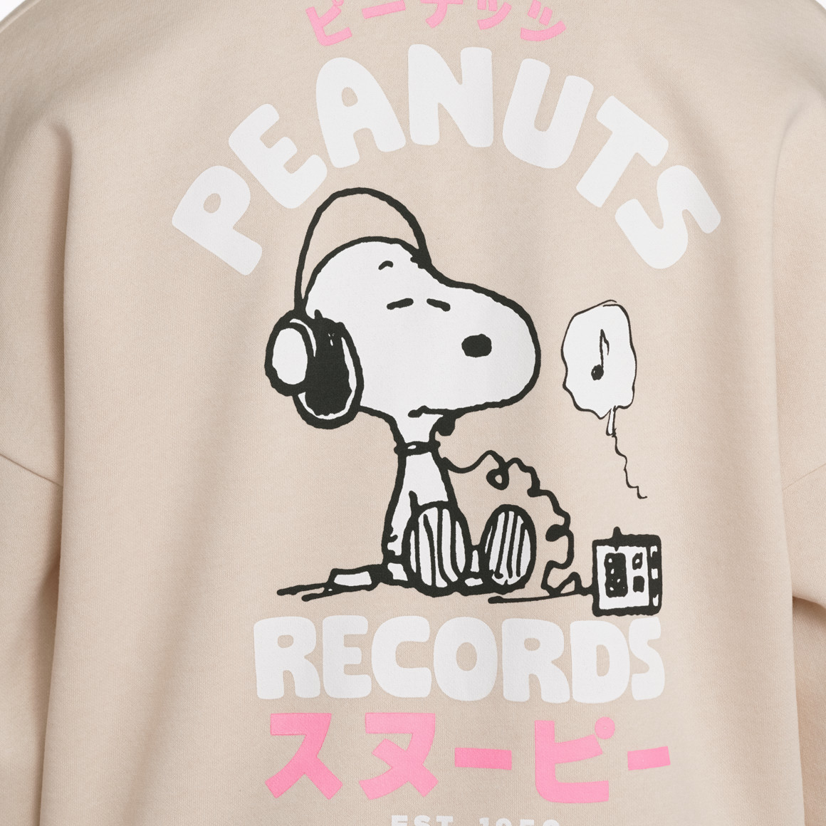 Jonas Nielsen Peanuts Hoodie mit Print beige