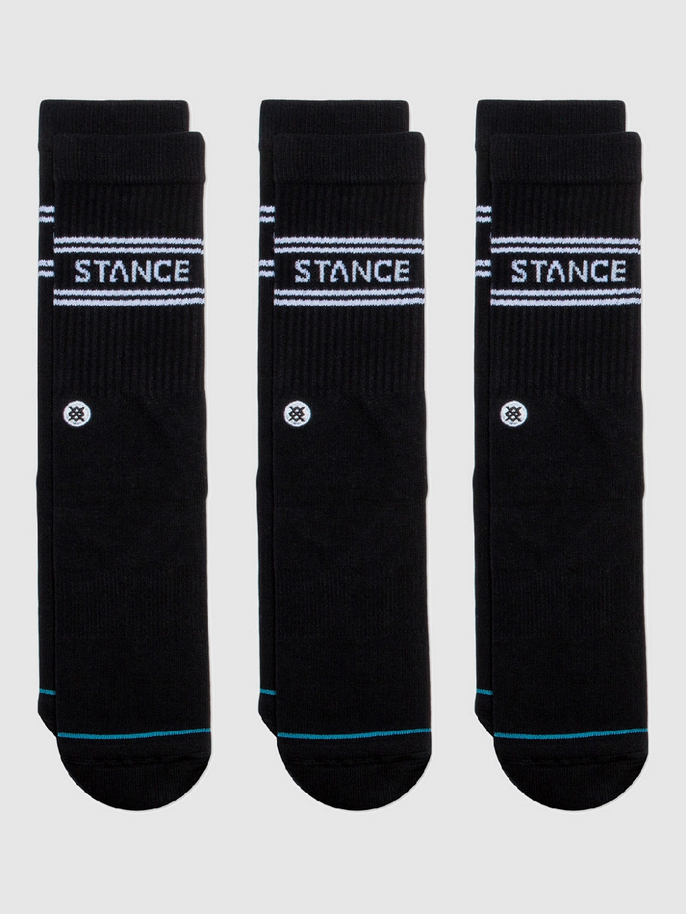 Stance Basic 3 Pack Crew Socks black