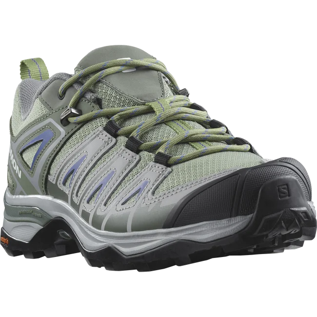 X ULTRA PIONEER  Hiking-Halbschuhe Damen OilGreen/CastorGray/AmparoBlue