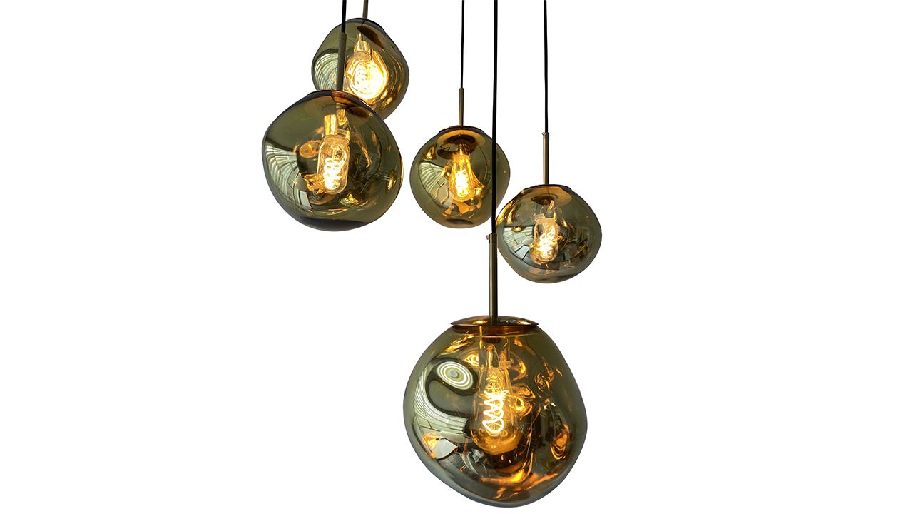 Hanglamp 5-lichts rond Gold Boaz B55 x D55 cm