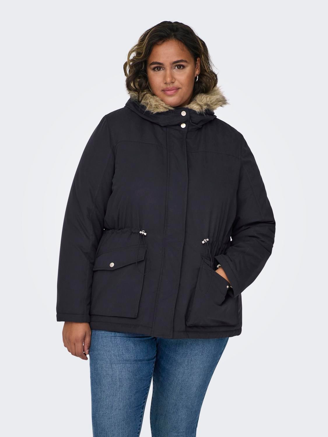 CARLUCIA Langer Parka Blue Graphite