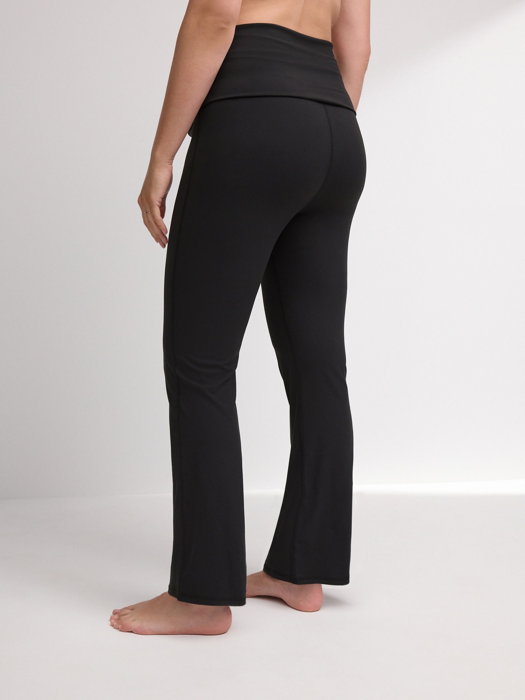 Zwart - Flare legging voor zwangerschapsyoga