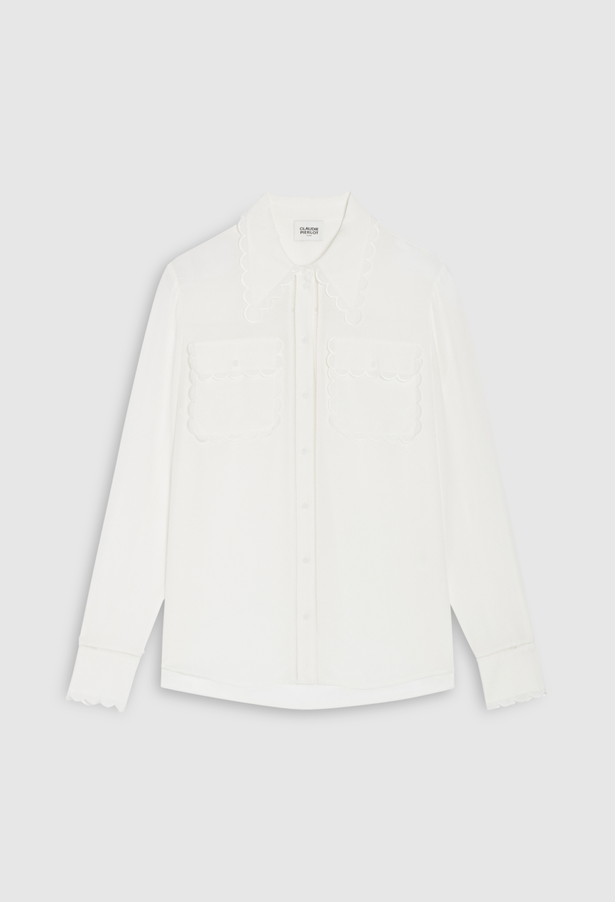 Chemise soie ecrue