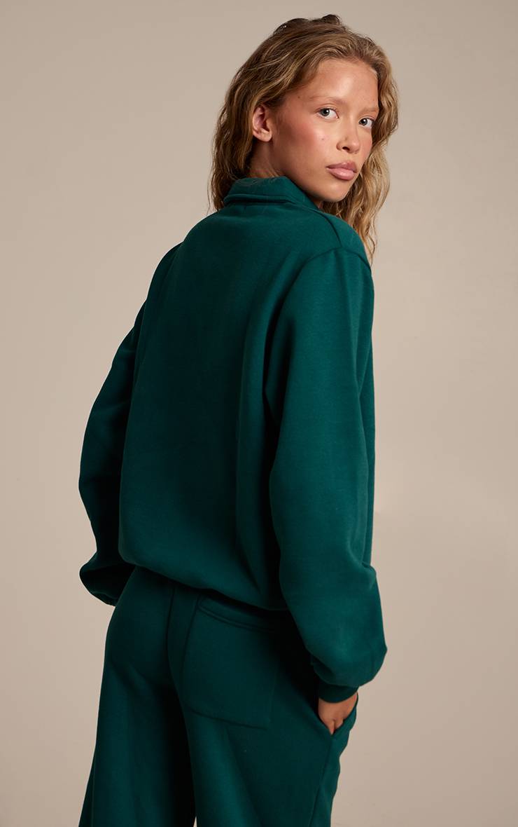 Pine Green Sweat-shirt Polo