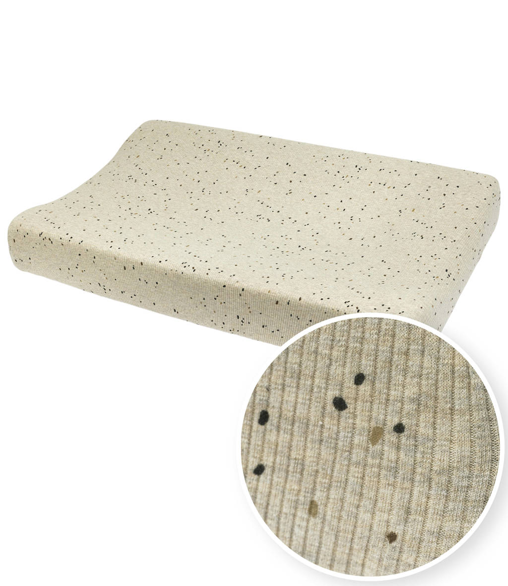 Rib Mini Spot aankleedkussenhoes sand melange