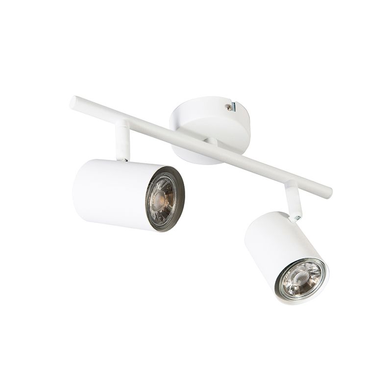 Moderne spot wit 2-lichts kantelbaar - Jeana