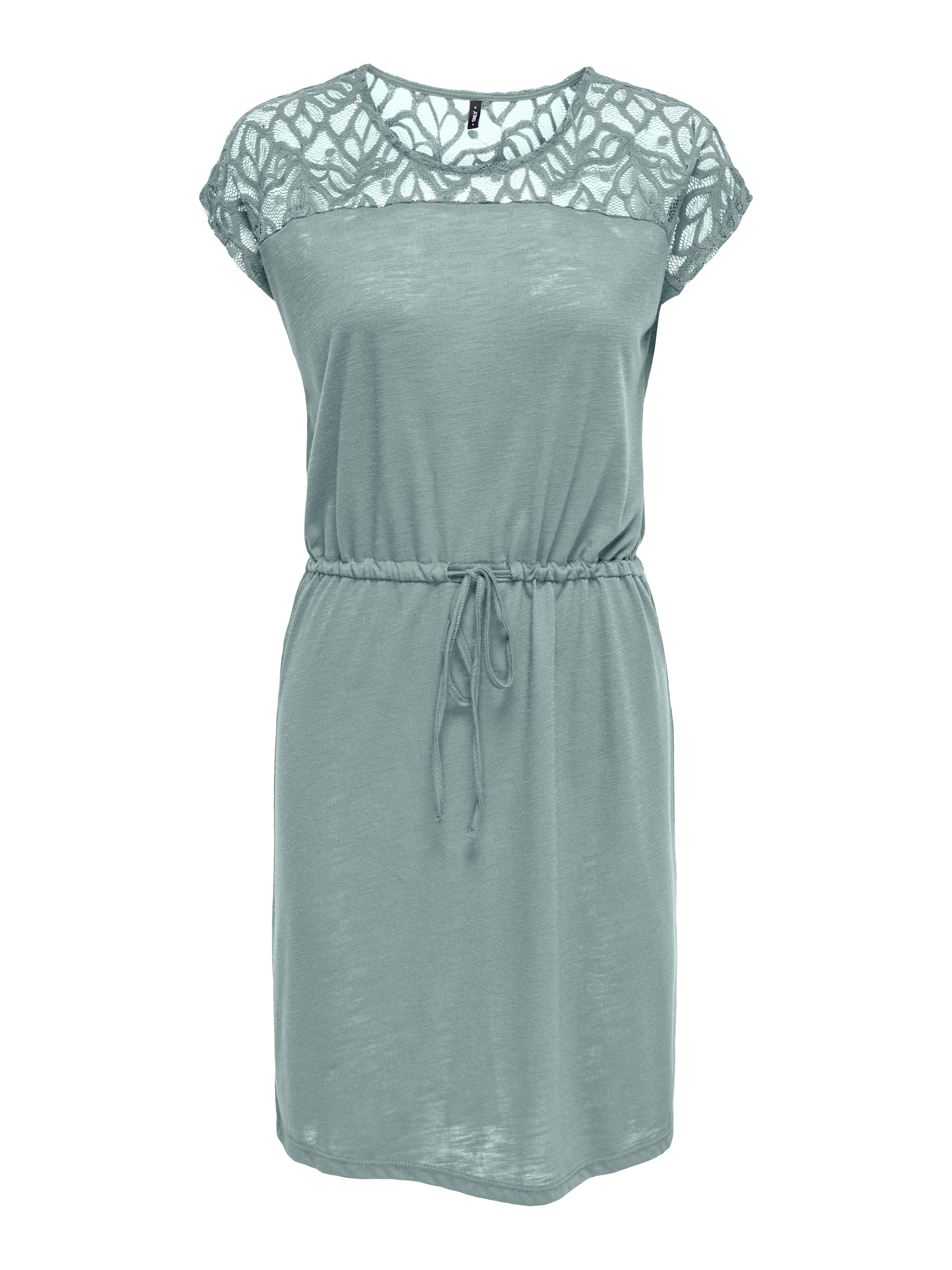ONLY Spitzenkleid »ONLSINDY LIFE S/S O-NECK MIX DRESS JRS« Sommerkleid