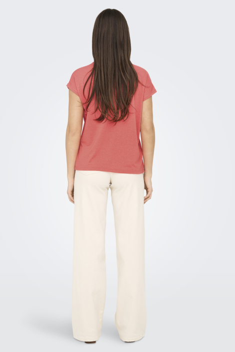 Only roze dames t-shirt