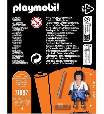Playmobil Naruto - Sasuke - 71097 - 8 Teile