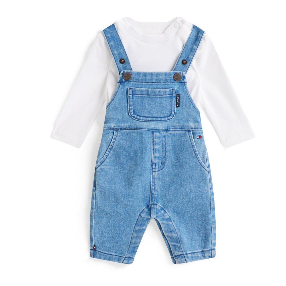 Køb Tommy Hilfiger Denim Medium Denim Dungaree Bukser
