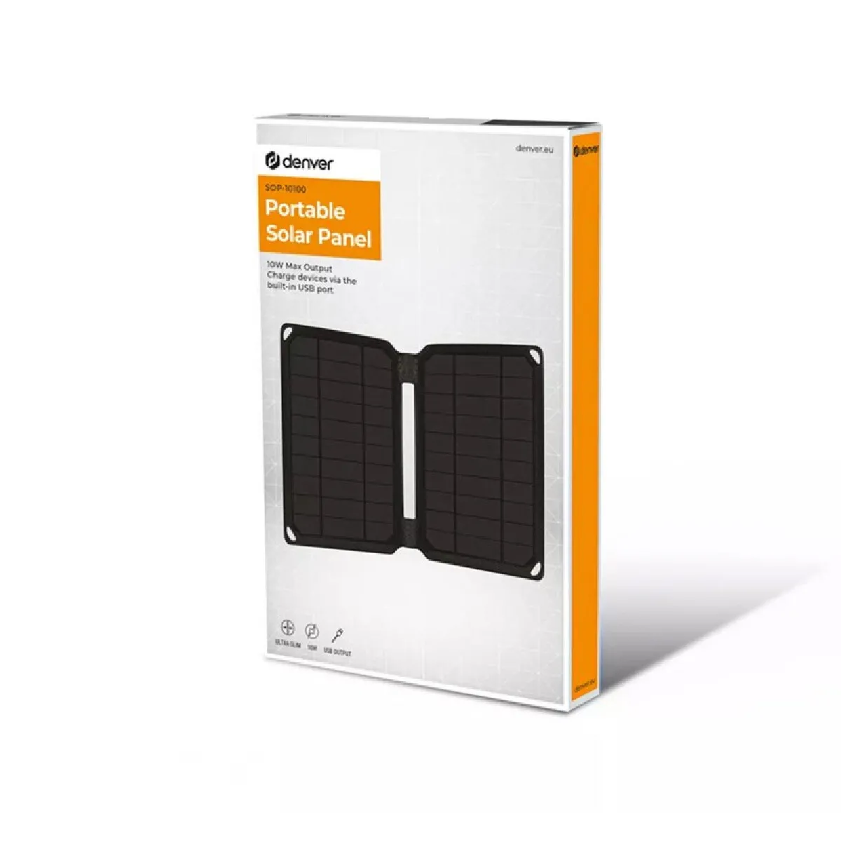 Denver Electronics Panneau Photovoltaïque 10 W Pliable