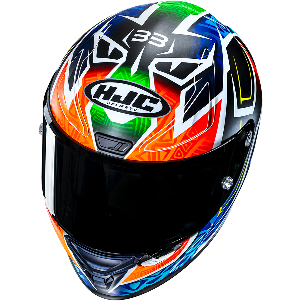 HJC - Casque RPHA 1 Binder Replica 2024 MC27SF / Noir / Bleu / Blanc / Rouge / Vert / Mat