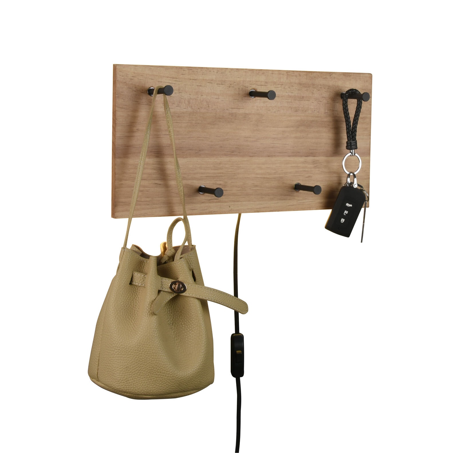 Wandgarderobe SAMANTHA 40x20 cm braun