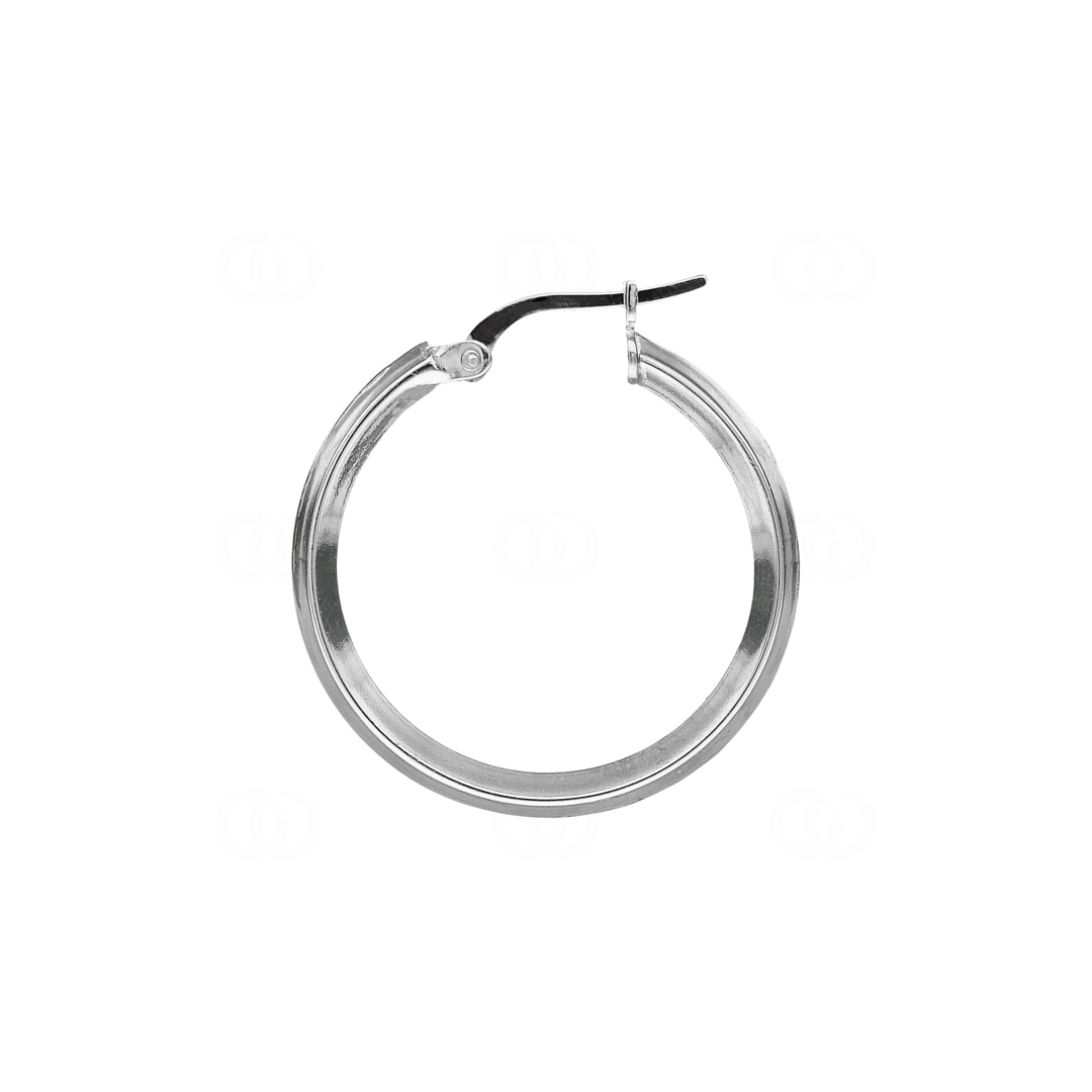 Kreolen 925 Silber rhodiniert 2.5mm Ø 27mm