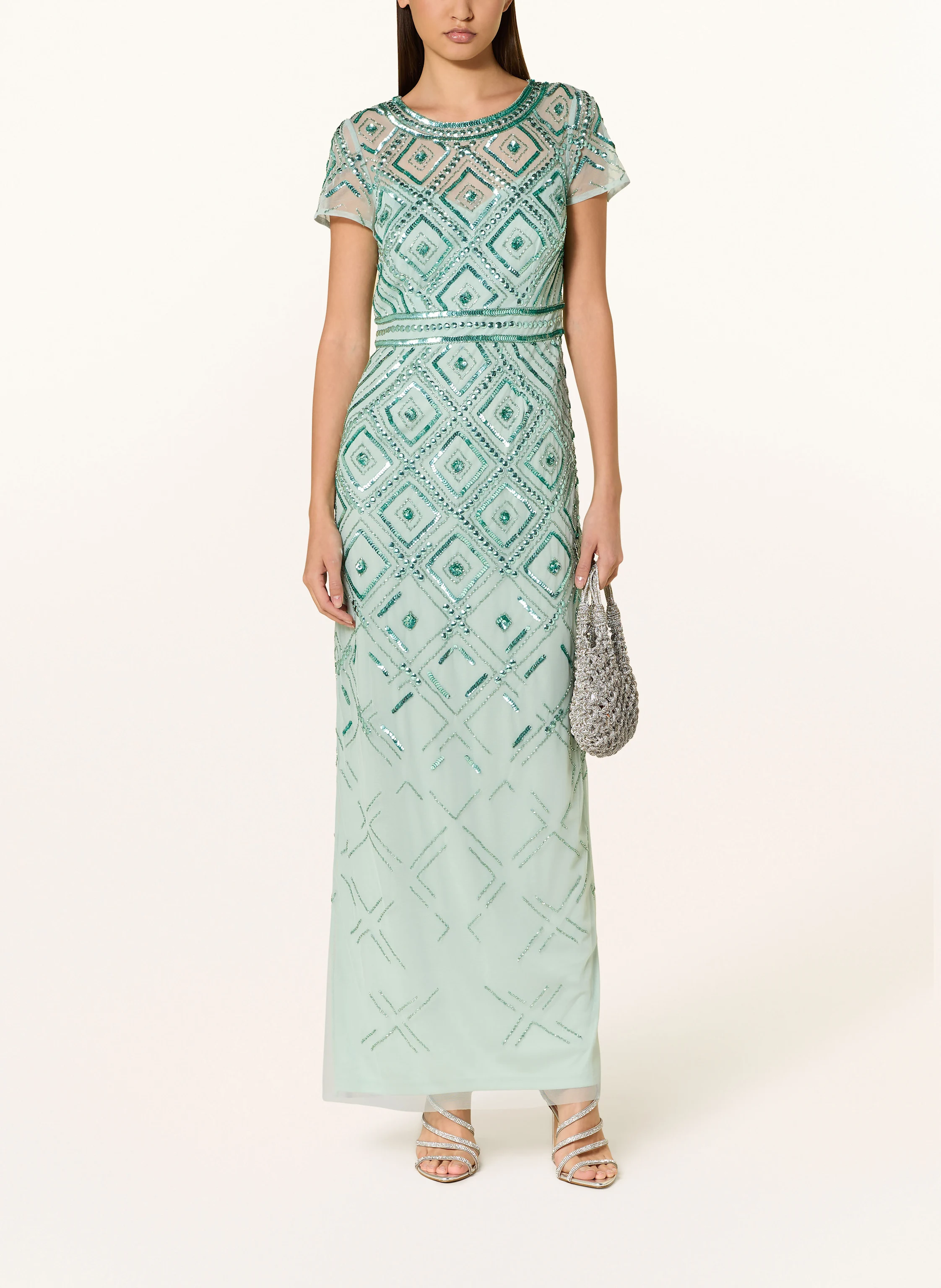 ADRIANNA PAPELL Abendkleid mit Schmucksteinen