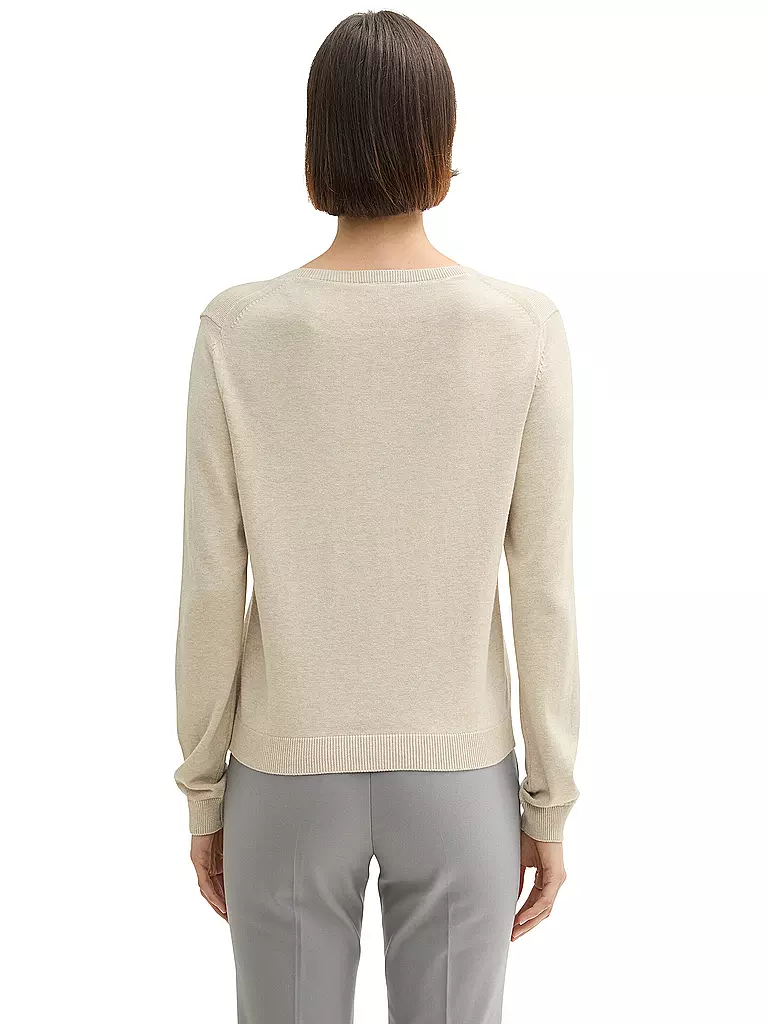 TOM TAILOR Strickjacke beige