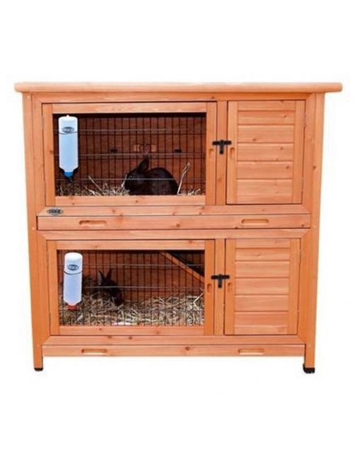 Trixie Natura Konijnenhok Benjamin - Dierenverblijf - 116x65x111 cm Bruin