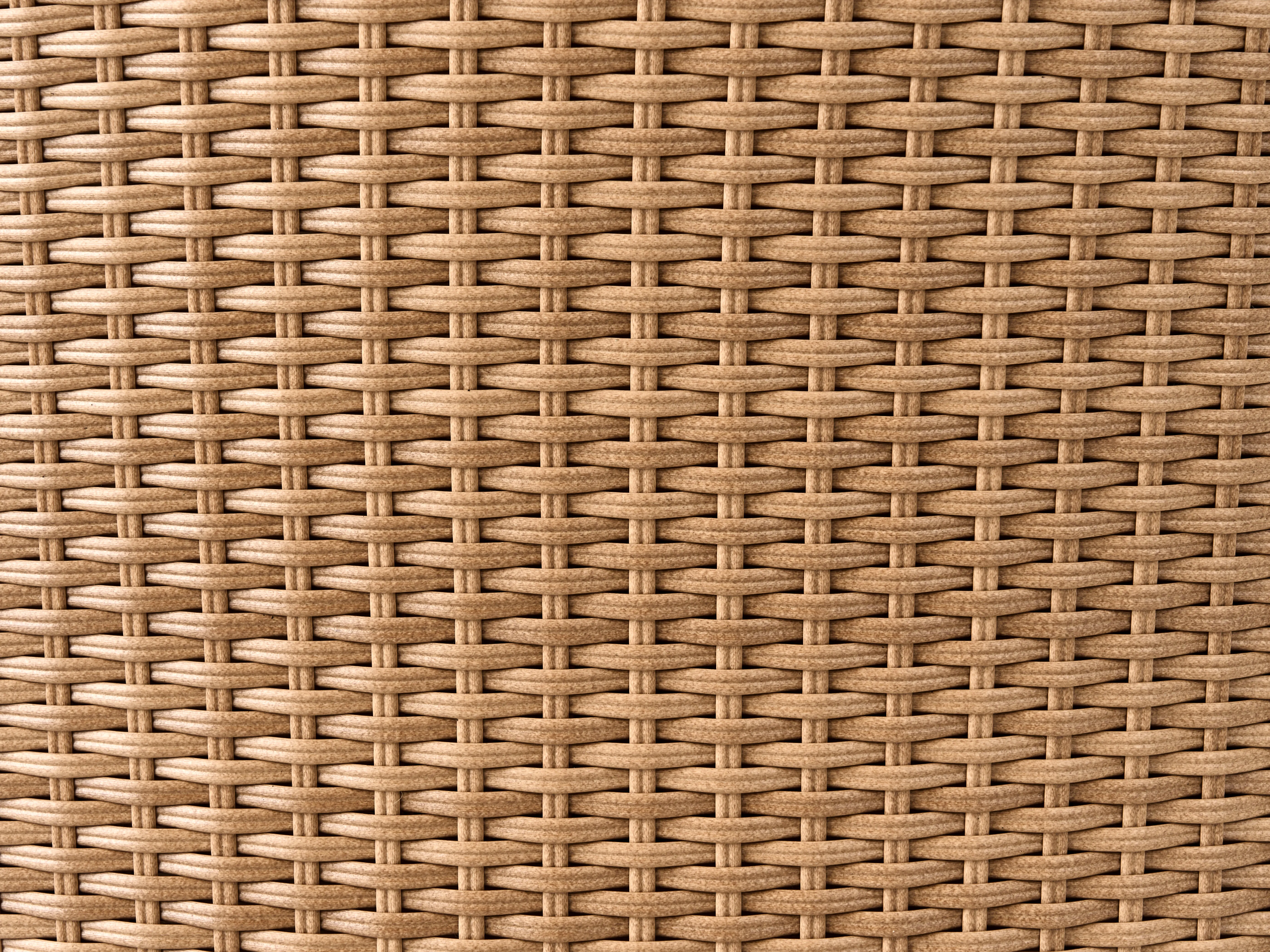 Loungeset met tafel en ottomaan 2-zits PONZA PE rotan Bruin
