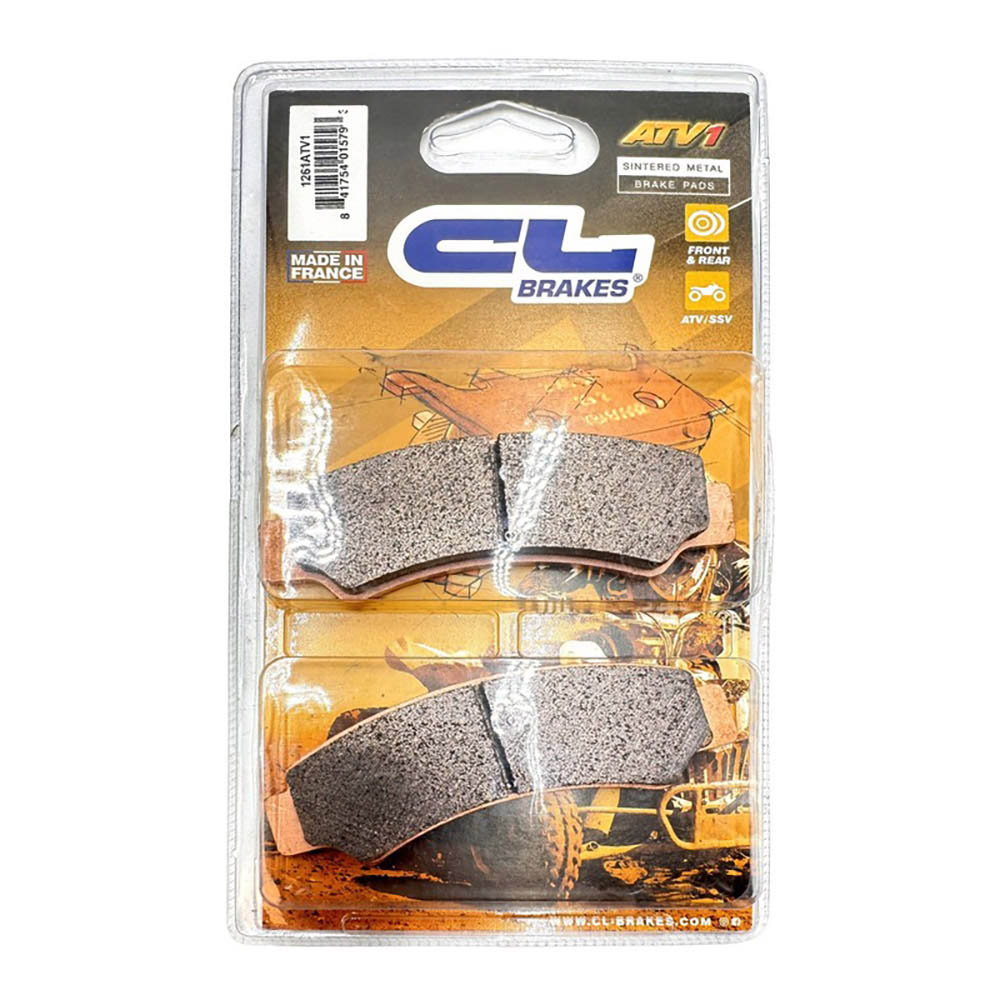 Cl brakes - Plaquettes de frein Quad métal fritté - 1261ATV1