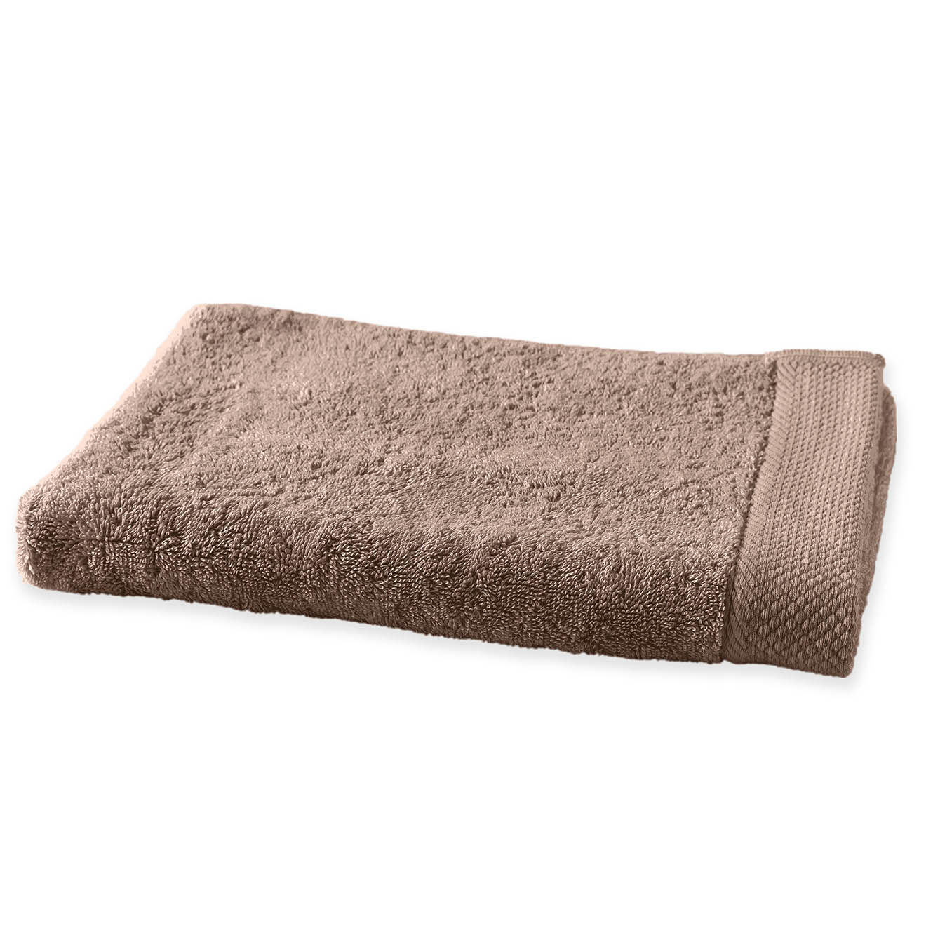 Soft by Perle de Coton Serviette de toilette taupe - 50x100 cm