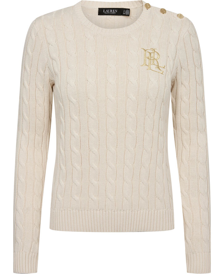 Lauren Ralph Lauren GASSED COTTON-SWEATER Mascarpone cream