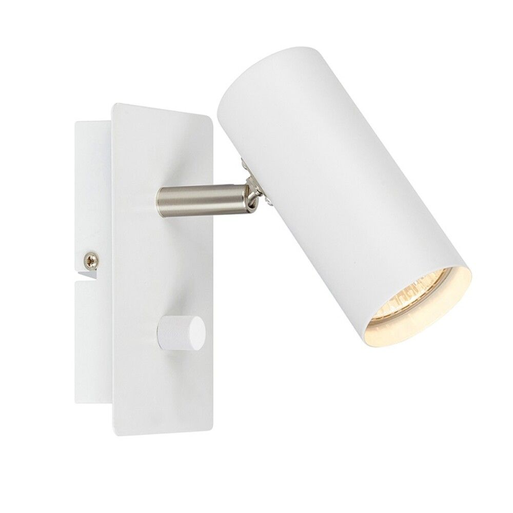 VEGGLAMPE MARKSLÖJD BARCELONA HVIT