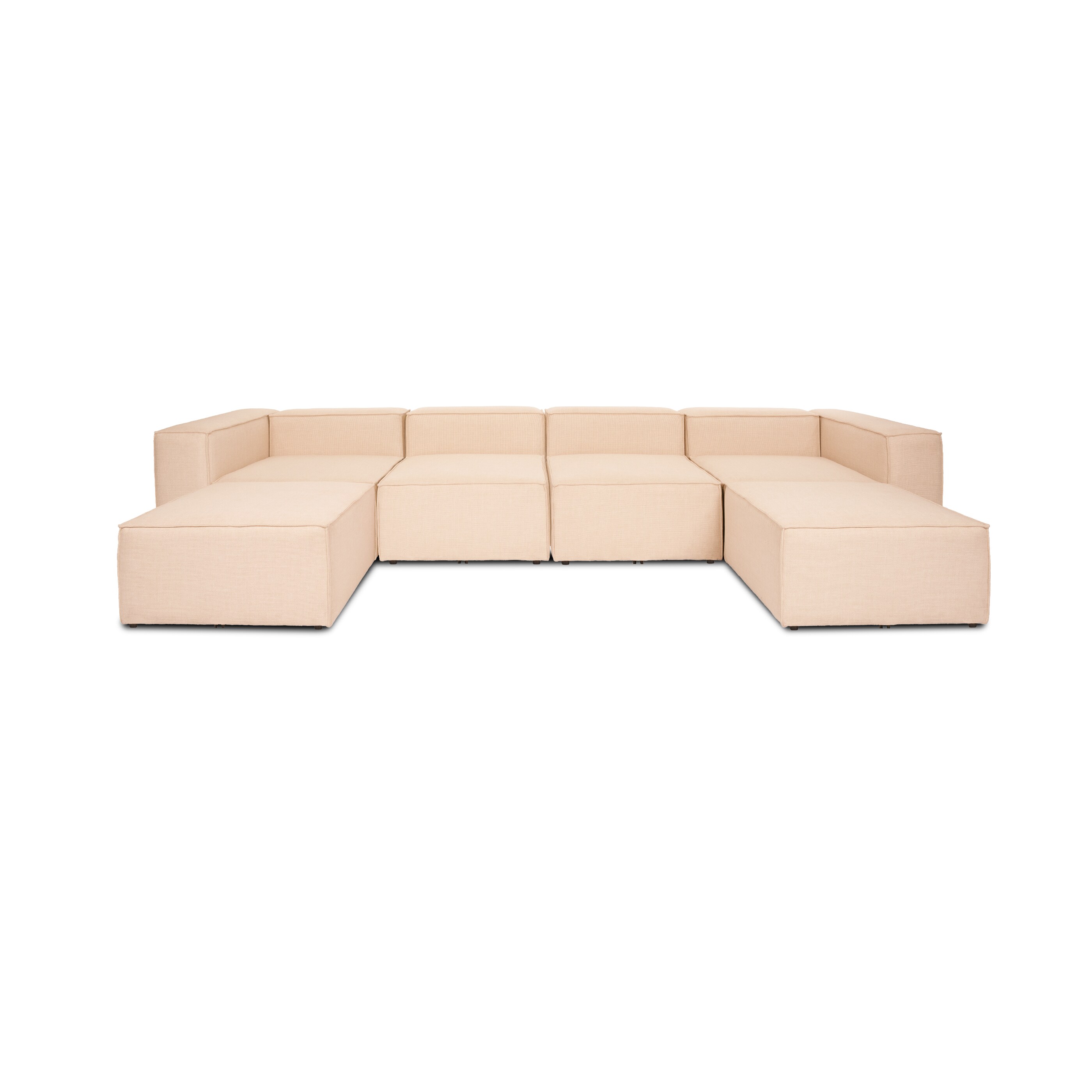 HOME DELUXE Modulares Sofa VERONA XXL Beige - versch. Ausführungen
