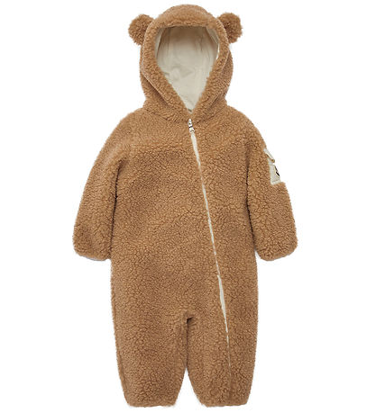 Moncler Køredragt - Teddyfleece - Brun m. ?rer