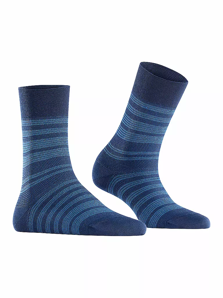 FALKE Socken SENSITIVE SUNSET STRIPE space blue  blau