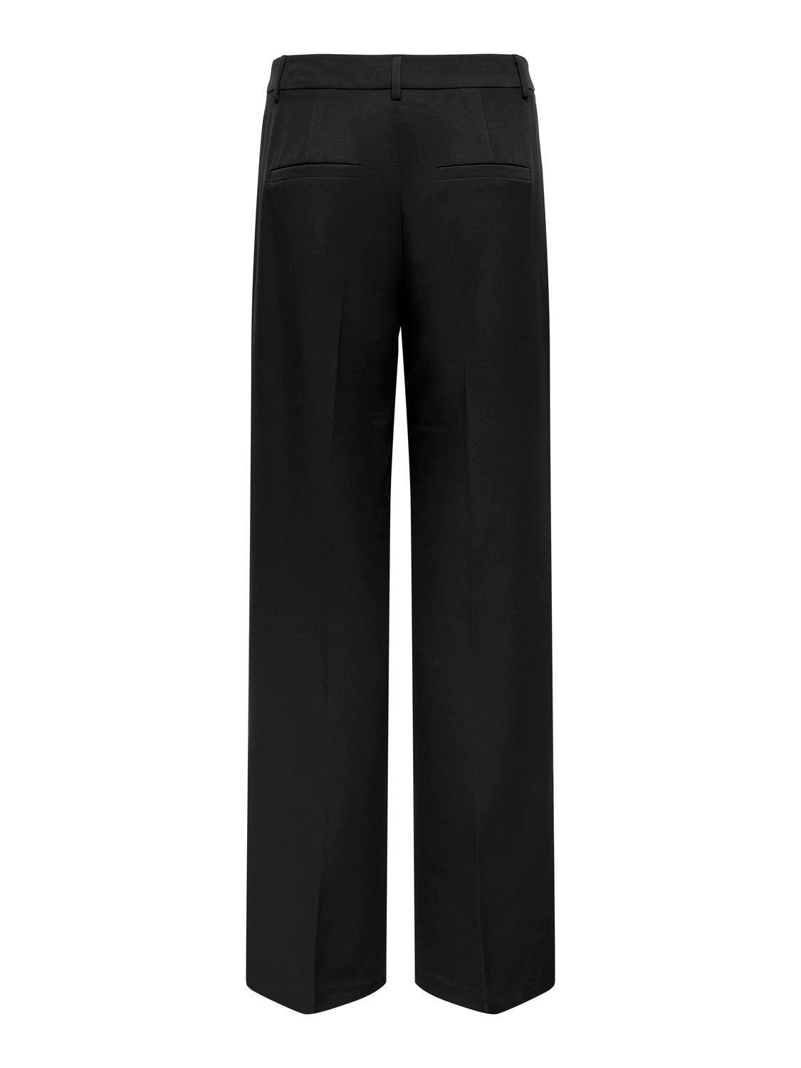 ONLBERRY Hohe Taille Weiter Beinschnitt Hose mit weitem Beinschnitt Black