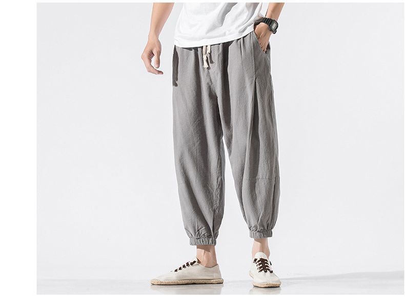 Aozora - Cropped broek met trekkoord