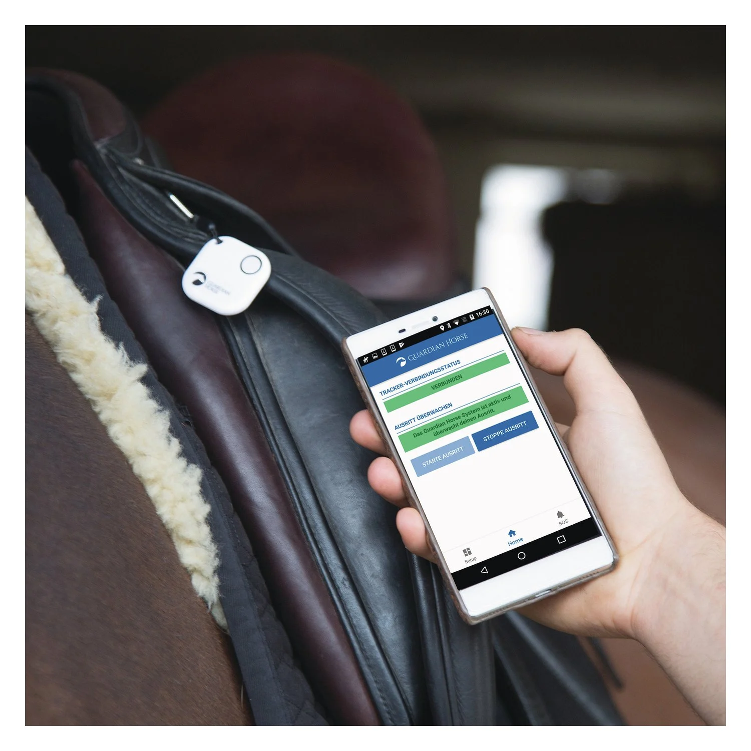 Unfall Tracker Guardian Horse  - schwarz