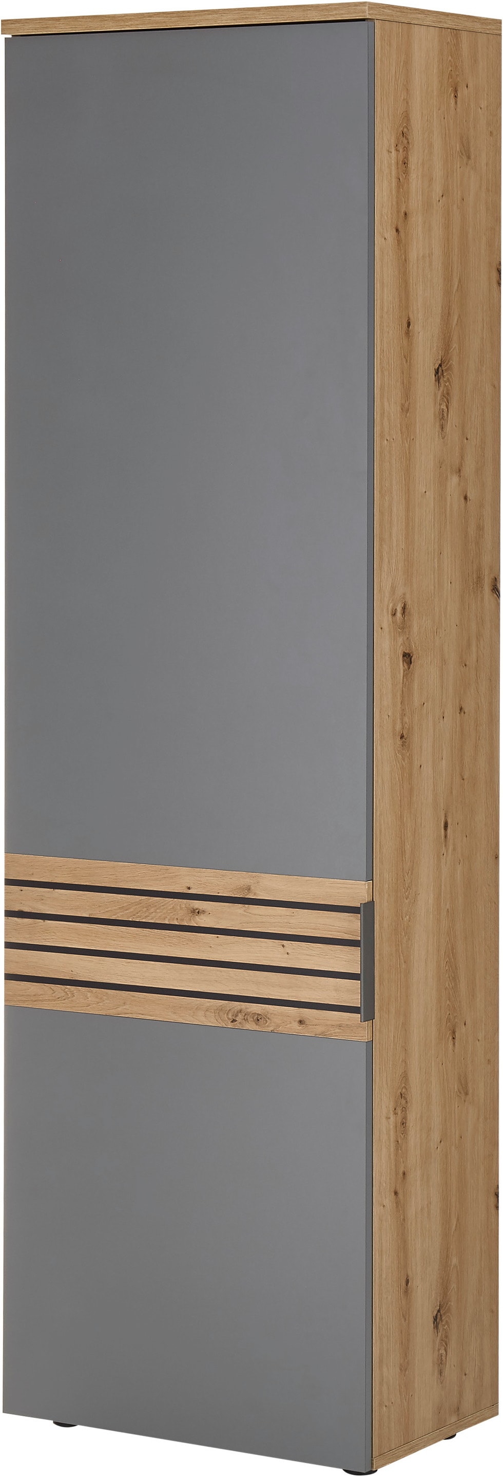 HBZ Garderoben-Set »5-tlg. Eiche Stripes Optik Flurgarderobe Stellmass BxHxT 260x197x38 cm« 5 Stk. tlg.