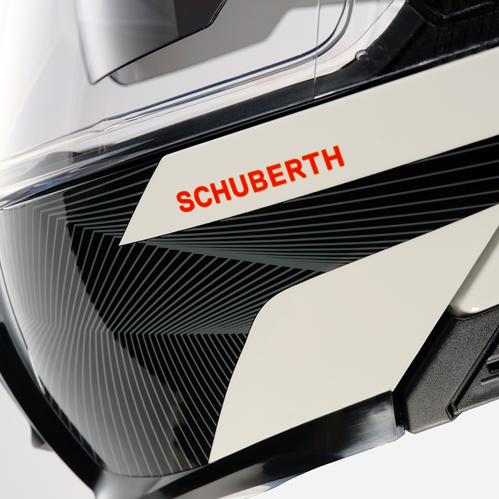 Schuberth - Casque E2 Explorer Blanc brillant / Bleu / Rouge
