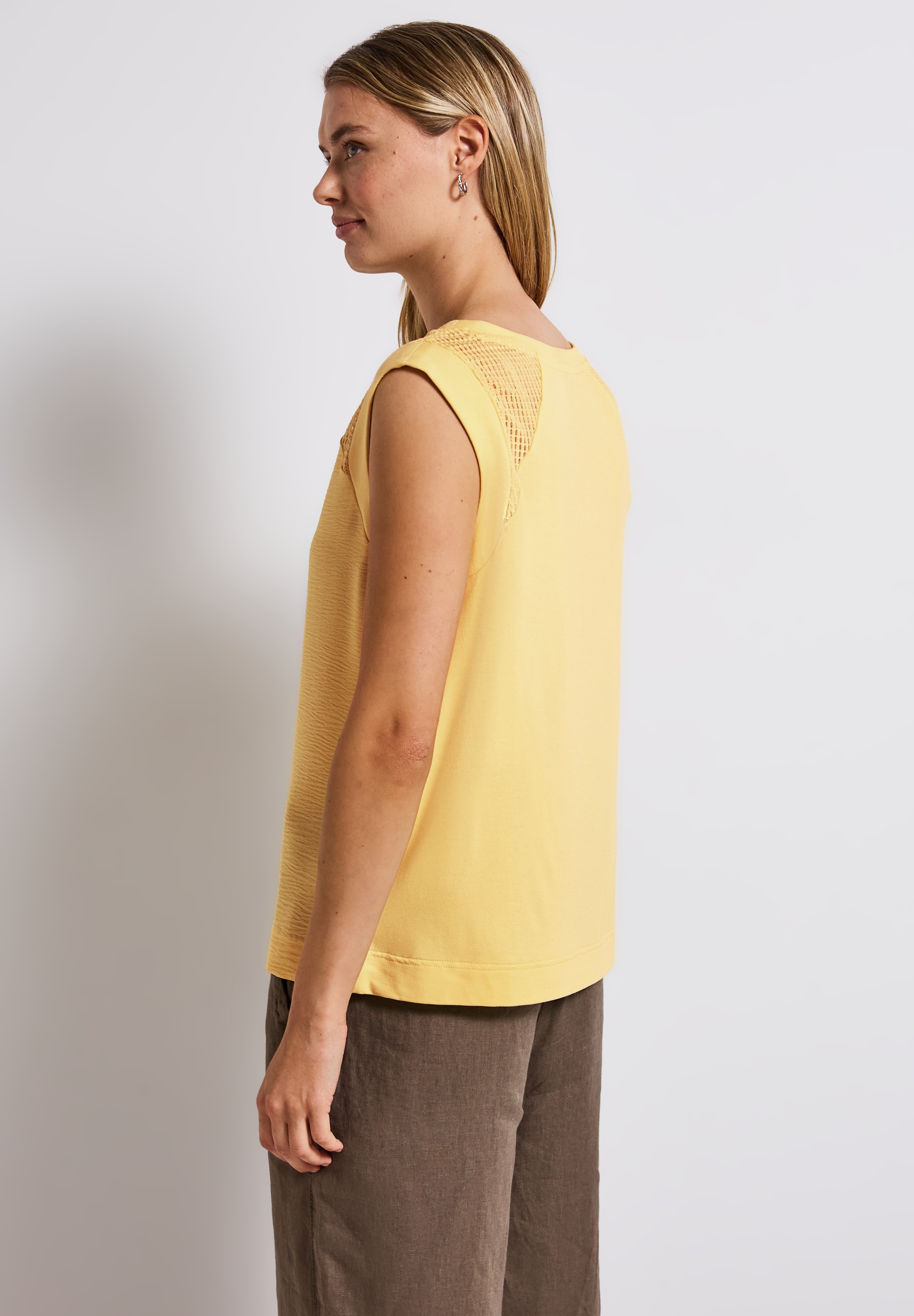 STREET ONE Shirttop , mit Mesh-Details