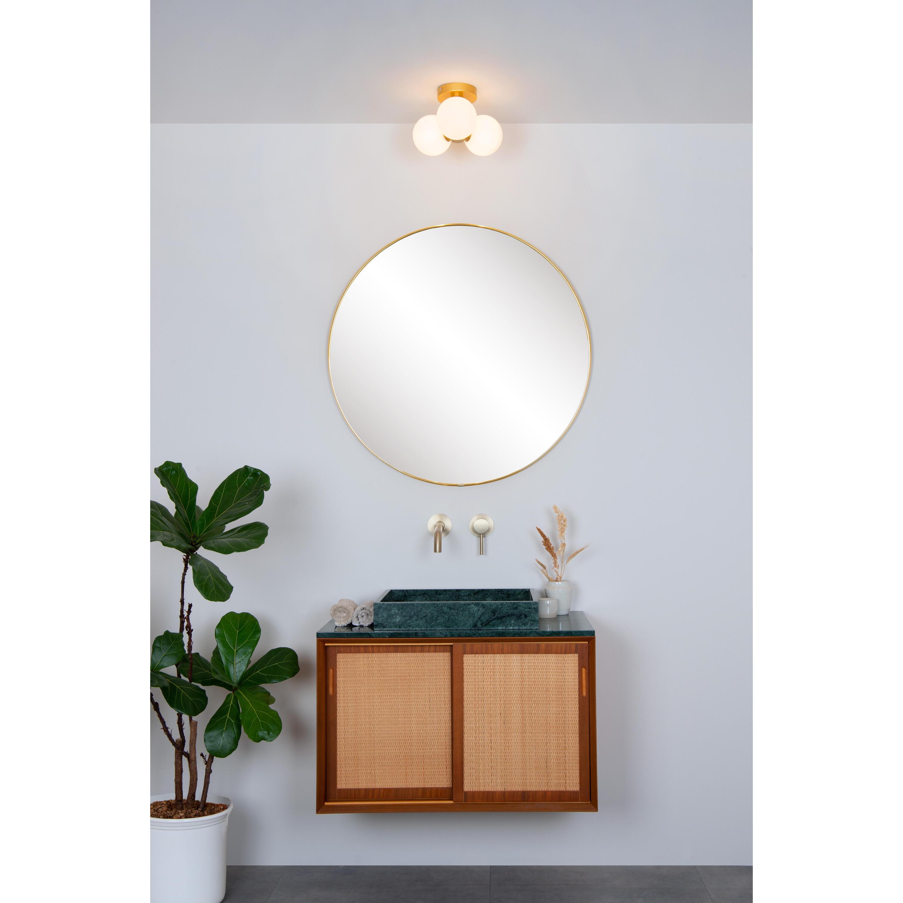 Trudy 3 plafondlamp Ã28 badkamer IP44 zwart