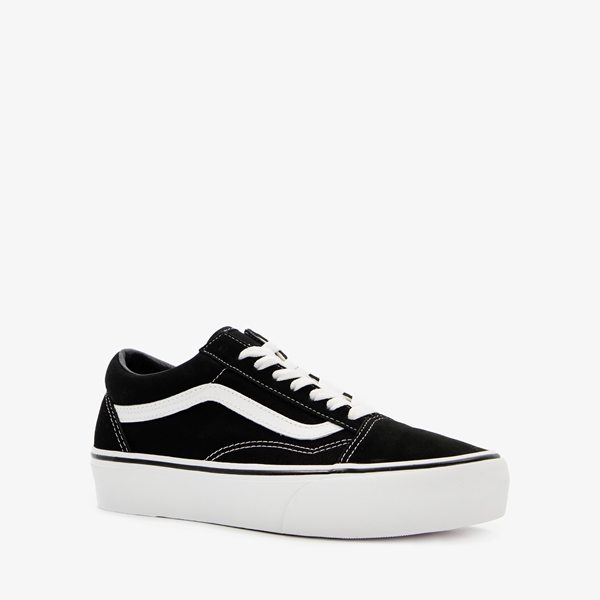 Vans Old Skool Platform dames sneakers zwart/wit