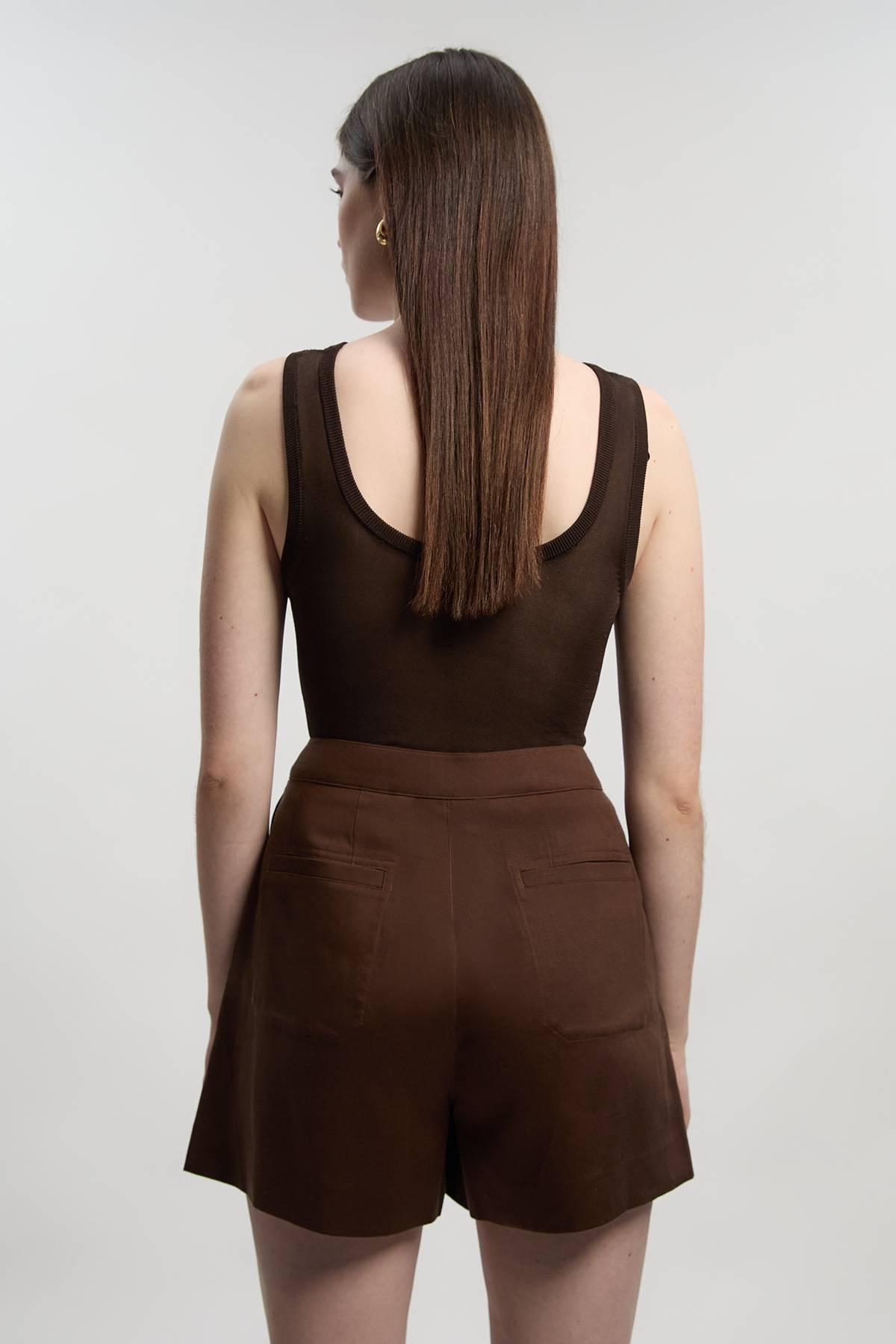 KarenMillen Short Tailleur En Lin À Boutonnage Devant