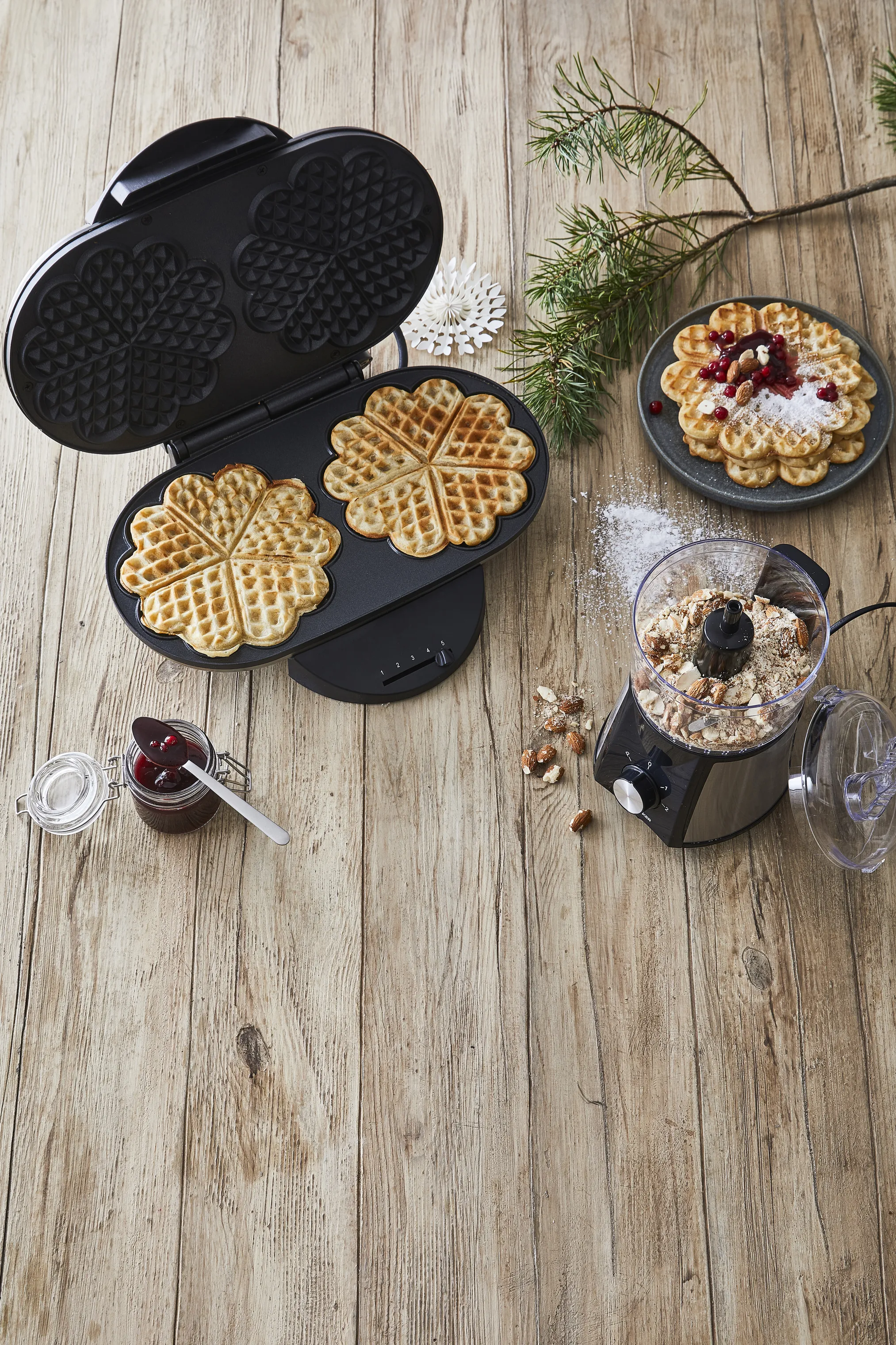 Cook & Baker Dobbelt Vaffeljern